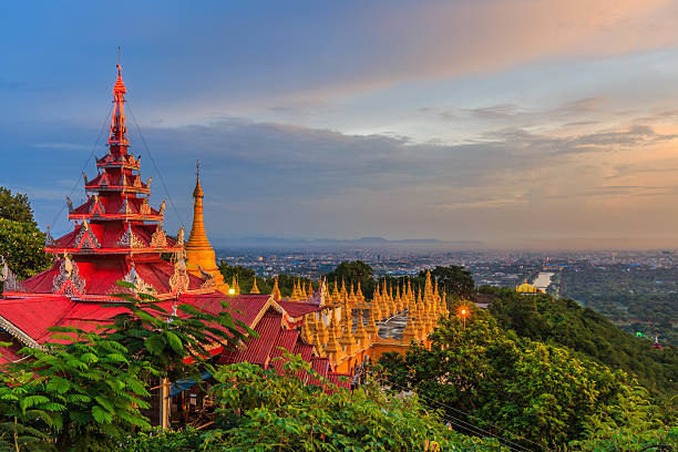 istock Mandalay city, Mandalay Hill 615815954