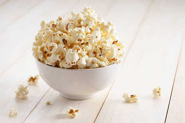 istock Sweet caramel popcorn in a bowl 615817160