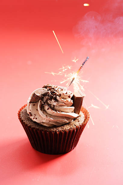 chocolate cupcake with chocolate butter cream swirl