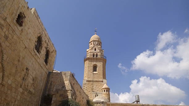 istock Ancient tower of St. Peter in Jerusalem 615822038