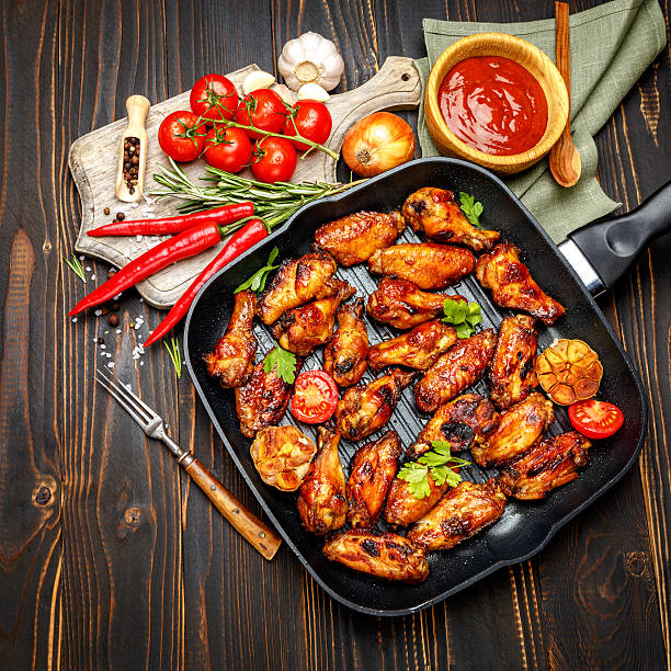 istock roasted chicken wings with herbs 615822104