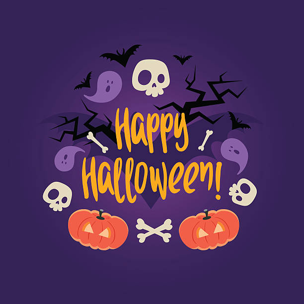 istock Day of the dead colorful vector card. 615822226