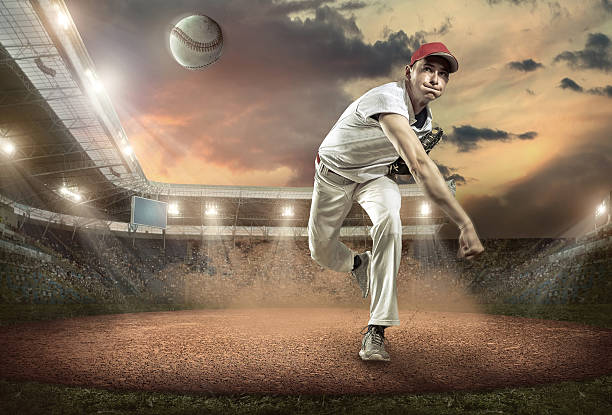 istock Baseball players in action on the stadium. 615822252