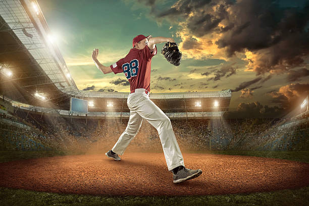 istock Baseball players in action on the stadium. 615822274
