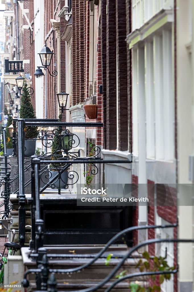 Lanterns in Amsterdam Classical lanterns in the Herengracht street in Amsterdam Amsterdam Stock Photo