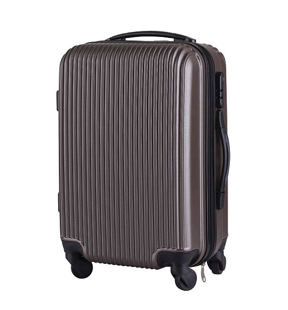 istock Travel luggage isolated on the white background 615823098
