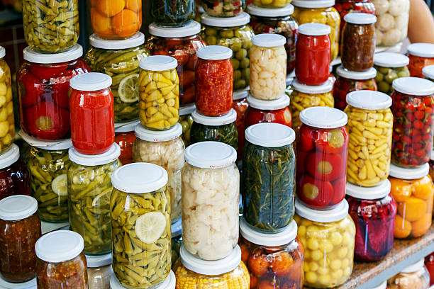 istock Jars of pickled vegetables,Istanbul, Turkey. 615823834