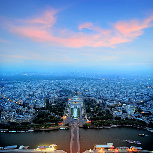 istock Bird view at Paris, France 615828096