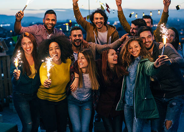 istock Celebratng on the roof 615829430