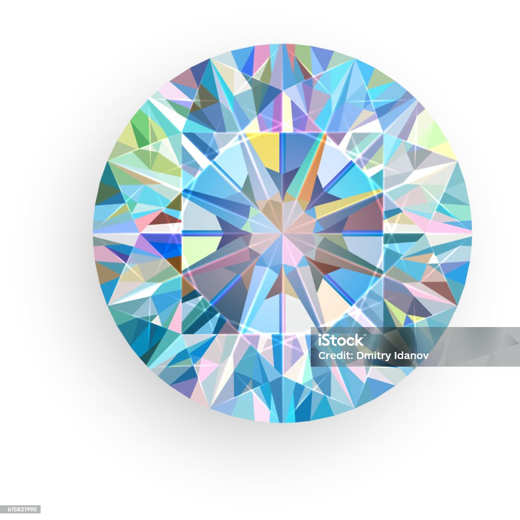 Diamond isolated on white background. Vector Diamond isolated on white background. Vector illustration Diamond - Gemstone stock vector