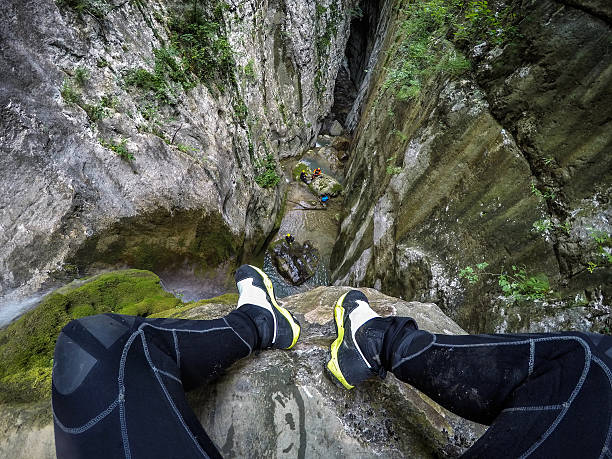 istock People in the canyon 615834960