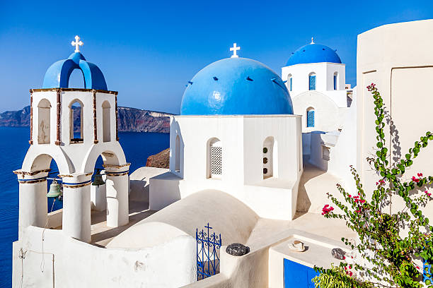istock White architecture on Santorini island, Greece 615835208