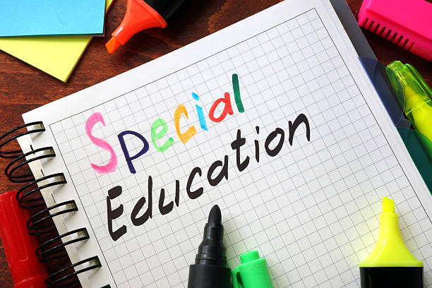 Sign special education written in a notepad on a table. Sign special education written in a notepad on a table. special education stock pictures, royalty-free photos & images