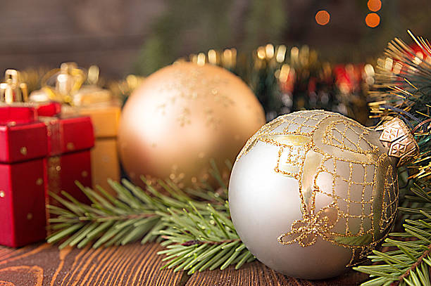 istock Balls for Christmas tree. Traditional Christmas decoration 615837396