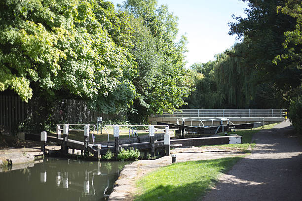istock Lock on the grand union canal 615883006