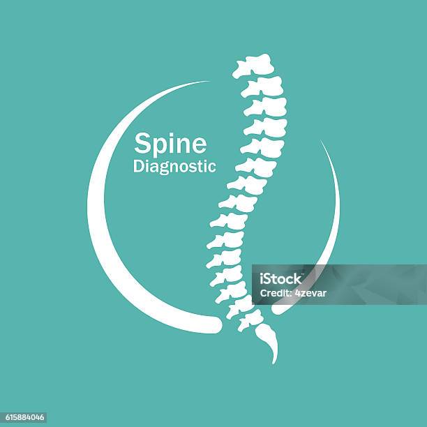 Human Spine Logo Element Stock Illustration - Download Image Now - Spine - Body Part, Vector, Human Spine
