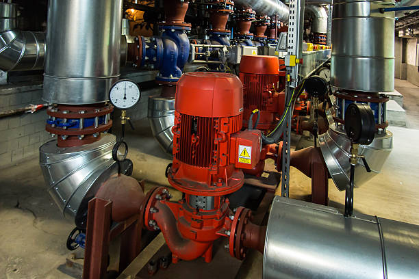 istock several water pumps with electric motors 615886286