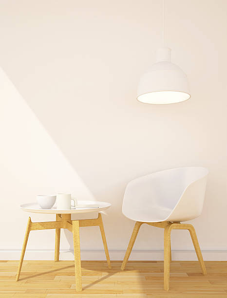 istock Library area or dining area in Livinig room - 3D Rendering 615887552
