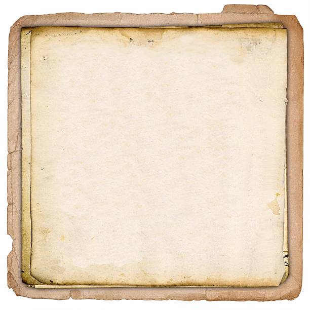 istock Vintage sepia frame with old stained paper. 615888180