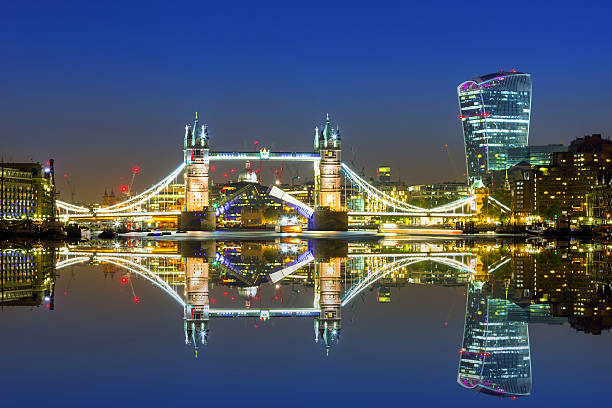 istock Tower Bridge in London at night, UK 615890374