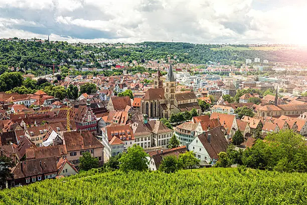 Stuttgart Esslingen old town centre