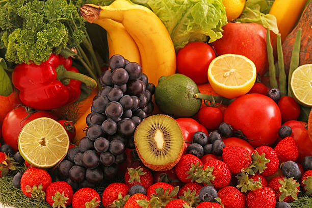 istock Fresh vegetables and fruits 615893482