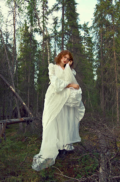 istock woman the mystical forest 615893660
