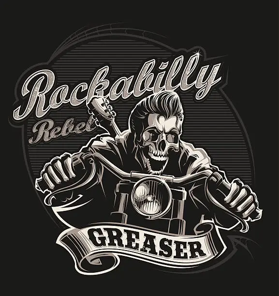 Vector illustration of Greaser