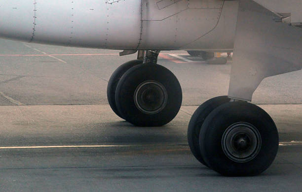 istock Tire Of Passengers Airplane 615895528
