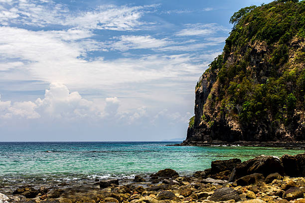 istock Sky and clear cloud with blue sea,andaman background 615895756