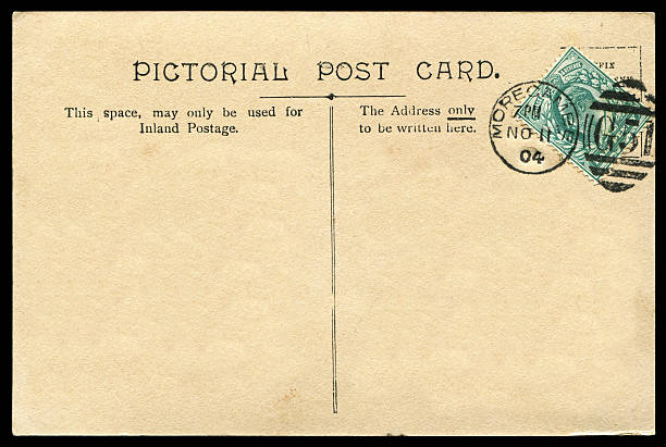 istock antique blank postcard from Morecambe, England in early 1900s 615897242