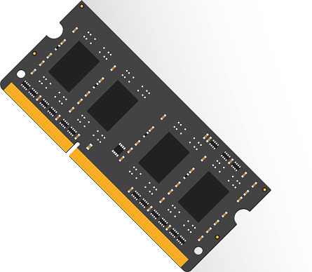 Rand Memory Random Access Memory Concept By Ram Labtop Stock Illustration ...