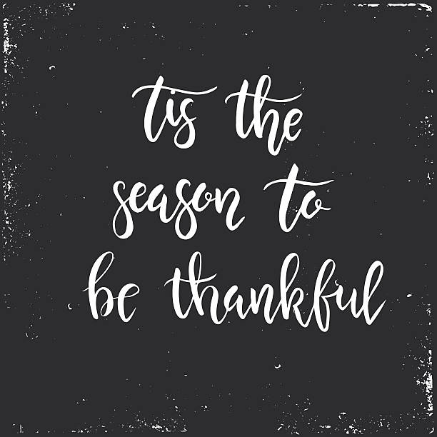 istock Thanksgiving day vintage gift tags and cards. Handwritten lettering. 615899070