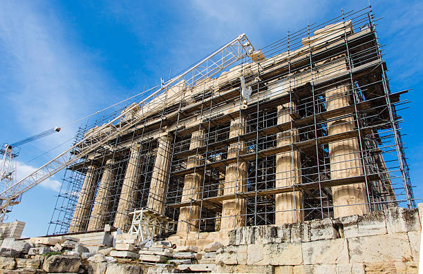 istock Reconstruction of Parthenon 615899622