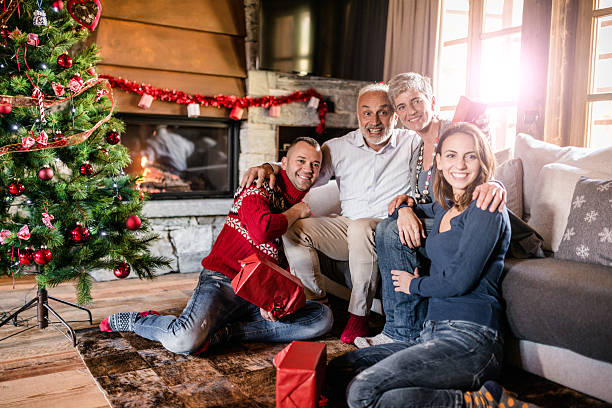 all together for the christmas afternoon