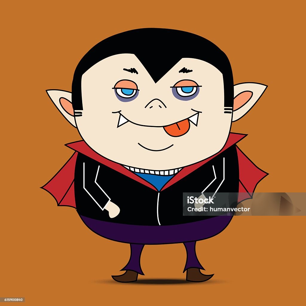 Dracula Cartoon Vector Stock Illustration - Download Image Now - Costume,  Halloween, Overweight - iStock