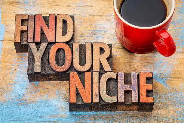 istock Find your niche word abstract 615903918