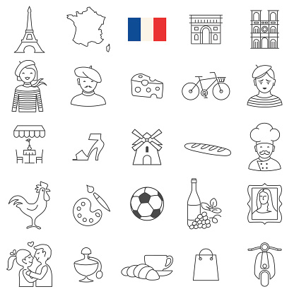 France icon set