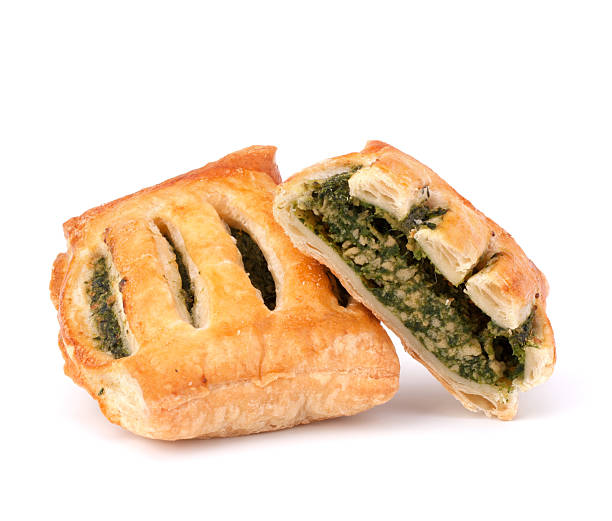 istock Puff pastry bun isolated on white background. 615907952