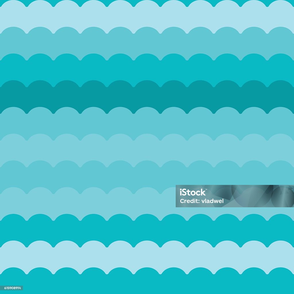 Wave Pattern Vector Blue Abstract Waves Background Seamless Stock ...
