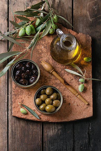 istock Olives with bread and oil 615910134