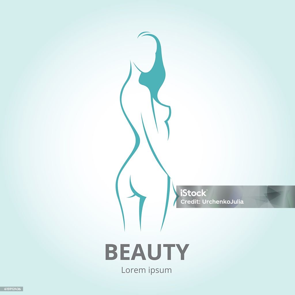 Vector silhouette a woman in profile logo for beauty salon Vector silhouette of a girl in profile template logo or an abstract concept for beauty salons, spa, cosmetics, health Centers, fashion and beauty industry Women stock vector