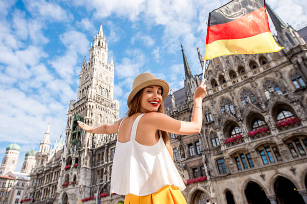 istock Woman traveling in Munich 615912816