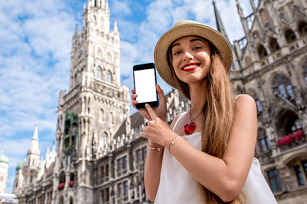 istock Woman traveling in Munich 615913078