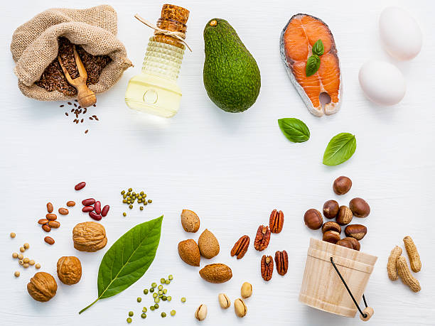 istock Selection food sources of omega 3 . 615913560