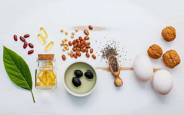 istock Selection food sources of omega 3 . 615914134