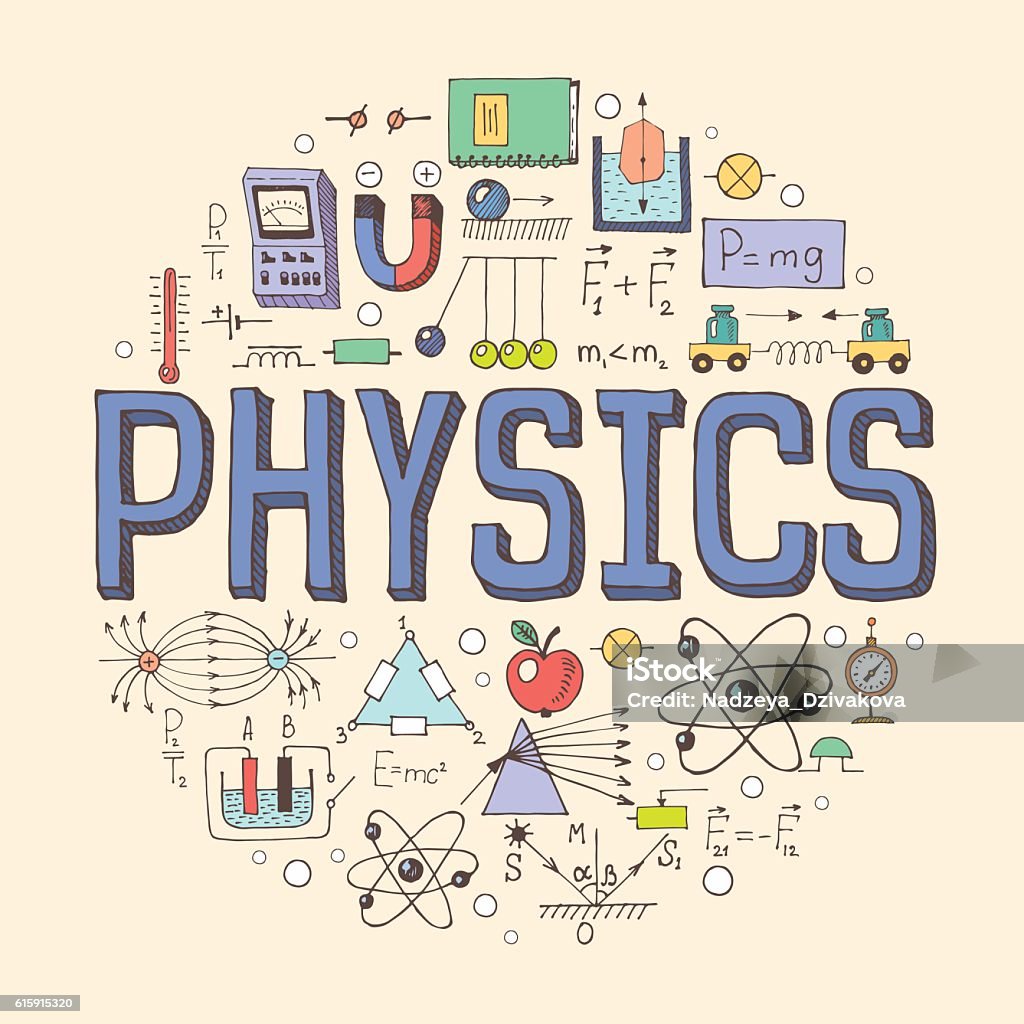 Ilustração de física - Vetor de Física royalty-free