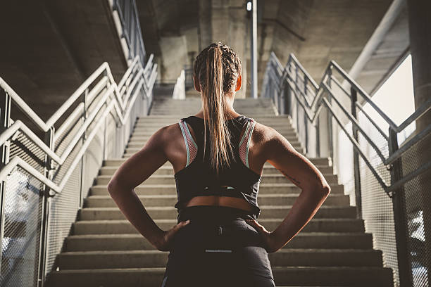 Girl prepairing for workout Girl prepairing for workout health motivation stock pictures, royalty-free photos & images