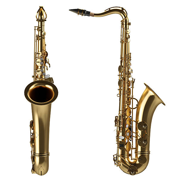 saxophone isolated on white