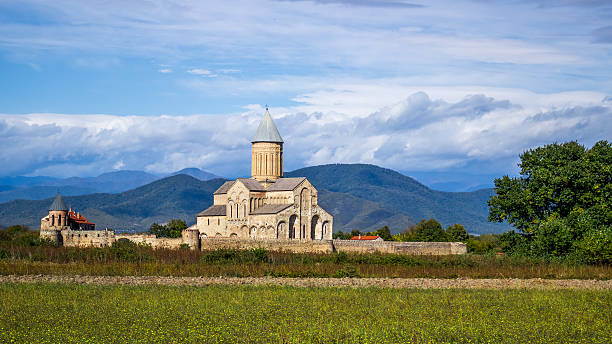 istock Panorama view of Alaverdi Monastery - Georgian Eastern Orthodox 615920094